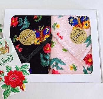 Amazon.co.jp: 箱入りFEILER タオルハンカチ 2枚 セット ③ : ファッション